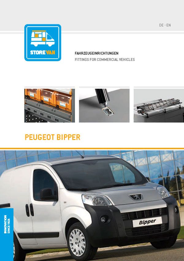 Katalog Peugeot Bipper Fahrzeugeinrichtung