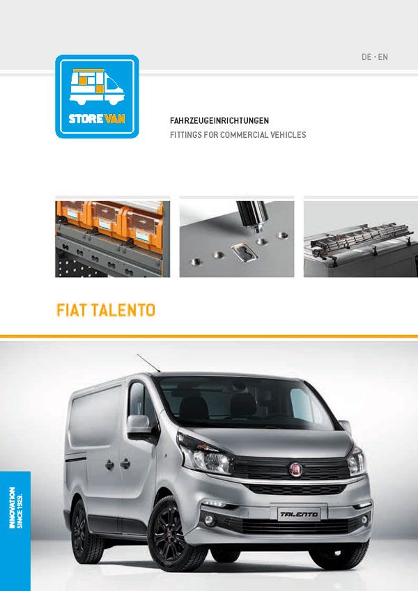 Katalog Fiat Talento Fahrzeugeinrichtung