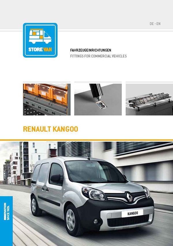 Katalog Renault Kangoo Fahrzeugeinrichtung