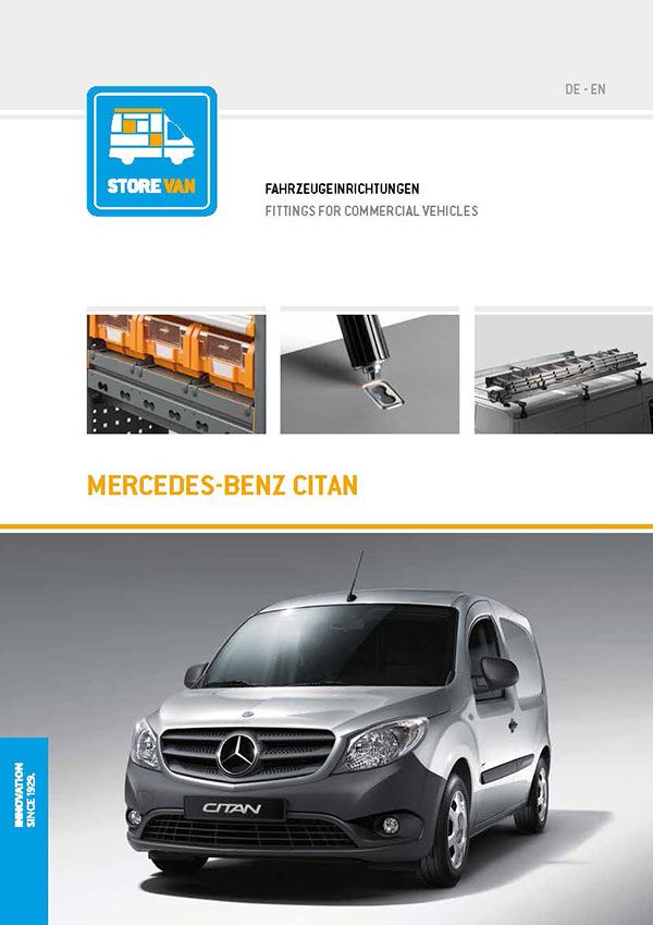 Katalog Mercedes Benz Citan Fahrzeugeinrichtung